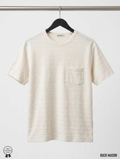 Buck Mason Men’s AVALON KNIT CLASSIC TEE (Large) / Never Worn (MSRP $98) / Ivory picture