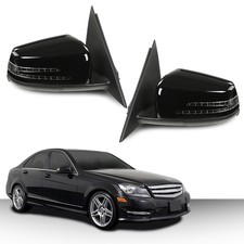 Pair Side Rear View Mirror Set Fit For Mercedes C300 Benz C Class W204 C200 picture