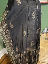 Vintage Thin Sheer Hippy Kaftan Maxi Festival  Dress M 42 Bust picture