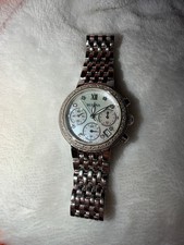 Bulova 96R204 Women's Diamond Bezel Chronograph Watch Mother of Pearl Dial picture
