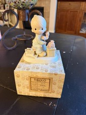 Precious Moments Hello Lord It Is Me Again Figurine 1981 Enesco PM-811 picture