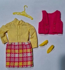 Vintage Barbie/Skipper #1224 Vested Interest outfit with ORIGINAL SHOES. picture