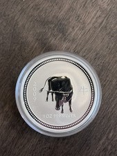 2007/2009 Australia 1 Ounce Silver $1 Year of the Ox Lunar Series I Bu Capsule picture