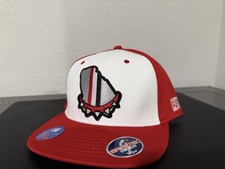 GEORGIA BULLDOGS UGA GA STATE LOGO RED ADULT SIZE XL STRETCH FIT 7 3/8 - 7 7/8 picture