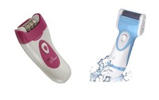 2 Piece Set - Emjoi Divine AP-17B Epilator & NoCal Electric Callus Remover picture