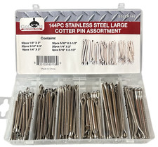 144pc Goliath Industrial Stainless Steel Large Cotter Pin Assortment Kit ~ SSLCP picture