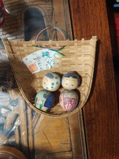 Kokeshi doll vintage with artist stamp picture