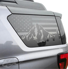 x2 American Flag & Mountains Window Decals Fits Honda Passport 2026 picture