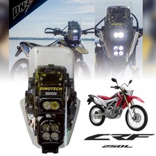 For Honda CRF250L Convert Rally Head lamp LED Windshield Visor Cover Clear Lens picture