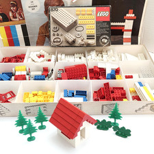 Vintage LEGO Samsonite & Technic 536 870 Building Sets Boxes Inserts 1960s 70s picture