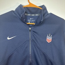 Nike DriFit Training USA Olympic Team Men's 1/4 Zip Pullover Navy Size XL picture