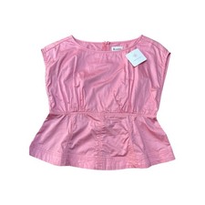 &merci Pink Cotton Peplum Tunic Top picture