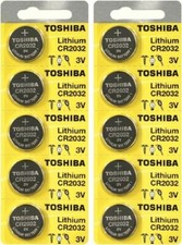 10 x New Original Toshiba CR2032 CR 2032 3V LITHIUM BATTERY BR2032 DL2032  picture