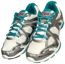 RYKA INFLUENCE N-GAGE 6 WHITE GRAY TEAL SNEAKER WOMEN LTP SPARTAN PREOW USPSGA picture