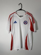 Adidas Authentic Chile National Team 2024 IQ0674 White Away Jersey Men’s Sz XL picture