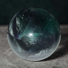 63.8mm Black Rose Fluorite Sphere picture