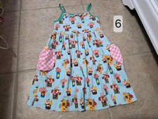 matilda jane dress girls, size 6, blue dress with flowers picture