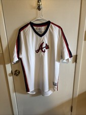 Vintage TRUE FAN MLB licensed ATLANTA BRAVES Shirt - Size L picture