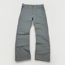 Vintage PRO Workwear Pants 34x31 Gray Brushed Twill Wide Leg Scovill 60s picture