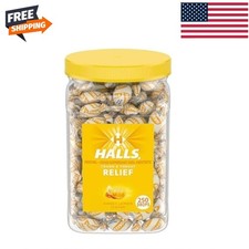Halls Relief Honey Lemon Cough Drops Bulk 250 Count picture