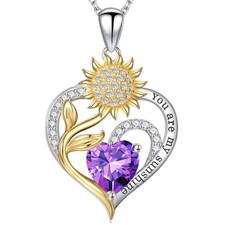Iefil Sunflower Gifts for Women - 02-February-Amethyst Purple  picture