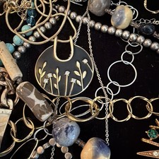Large Mixed Lot Jewelry 50+ pcs Necklaces Bracelets Pendants Chains picture