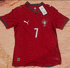 PUMA Portugal National Team Cristiano Ronaldo #7 Soccer Jersey Red Unisex S picture