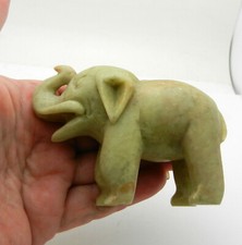 Antique Chinese Soapstone Carving  Elephant Statue Figurine picture