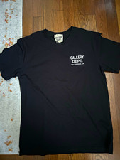 Gallery Dept. Men’s S Black Cotton Crew Neck Short Sleeve Graphic Logo T-Shirt picture