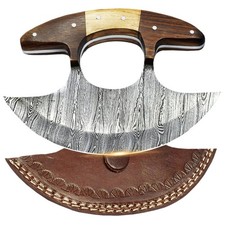 SHARDBLADE Alaskan Ulu Knife with Sheath, Handmade Forged 6