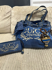 RARE Blue vintage Juicy Couture wallet and purse set picture