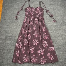 Anthropologie Lea Midi  Dress Medium Dark Floral Cottagecore Romantic Whimsical picture