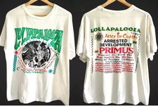 Lollapalooza T-Shirt 1993 Vintage Festival Music Tour Concert Large Giant S-5xl picture
