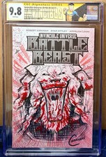 Invincible Universe: Battle Beast #1 Colored Sketch CGC 9.8 Chris Marchman 1/1 picture