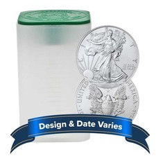 Roll of 20 - $1 American Silver Eagle 1 oz Random Year BU picture