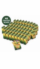 Crayola Crayons - 24 Assorted Colors Per Pack - Bulk of 48 packs NEW picture