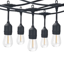 Better Homes & Gardens 48-Foot Outdoor Commercial String Lights, 24 Shatterproof picture