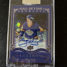 2020-21 UD Clear Cut Hall of Fame Legends Auto #/35 Marcel Dionne #HHF-DI SP picture