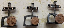 empty tomb and 3 nails cross tabletop symbol of our Lords resurrection 4