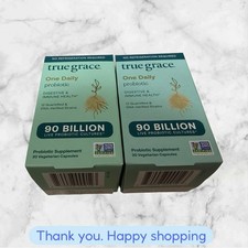 FOR 2 True Grace 90 Billion One Daily Probiotic 30 Capsules EXP07/2026+ NEW SHIP picture
