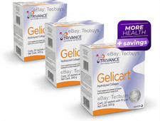 3 x Gelicart Trivance Hydrolyzed Collagen Powder 10g Sachets 90 Count USA New picture