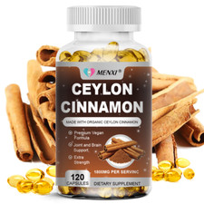 Organic Ceylon Cinnamon Capsules 1800mg - Highest Potency Blood Sugar Support picture