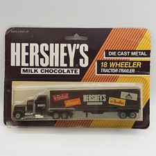 Vintage Hartoy Hershey's Milk Chocolate Semi Tractor Truck Trailer Toy New picture