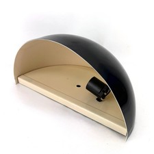 Vintage EJS Lighting 7302 BLK Half Dome Wall Sconce Black Metal Pocket Light picture