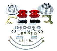 1955 - 1958 Chevy Bel Air Red Wilwood Front Disc Brake Conversion Kit 11