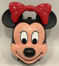 Vintage Walt Disney Minnie Mouse Head Lunch Box by Aladdin With Thermos USA Made picture