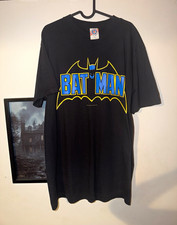 Vintage 1988 Screen Stars Batman DC Comics Graphic Print Black Tee L picture