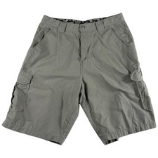 Vintage Billabong Regular Cargo Shorts Mens 34 Gray Cotton Flap Pockets Hiking picture
