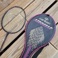 Vintage Carlton AG-700 Badminton Racquet Aerogear Graphite Pro Flex W/Cover RARE picture