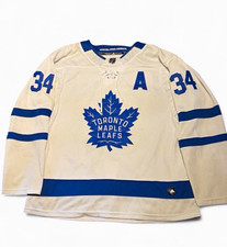 adidas Toronto Maple Leafs NHL Auston Matthews #34 White/Blue Jersey 54 picture